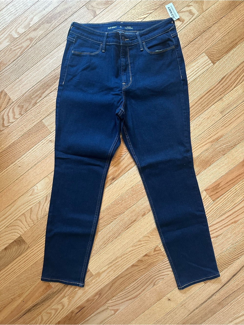 Old Navy Navy Blue High-Rise Straight Jeans NWT